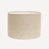 Discount Drum Linen Shade Natural 28cm Lampshades
