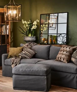 Clearance Dume Ottoman Graphite Cotton Sofas & Daybeds