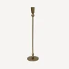 Outlet Eddie Gold Candleholder Large Candleholders & Hurricanes