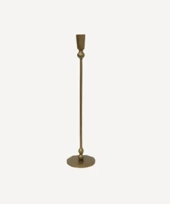 Outlet Eddie Gold Candleholder Large Candleholders & Hurricanes
