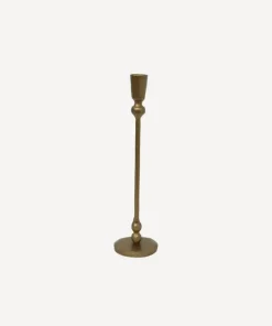 Clearance Eddie Gold Candleholder Medium Candleholders & Hurricanes