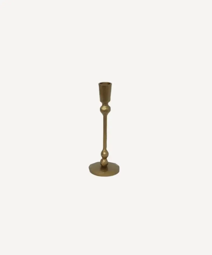 Hot Eddie Gold Candleholder Small Candleholders & Hurricanes
