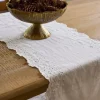 Fashion Embroidered Table Runner White Christmas Tabletop