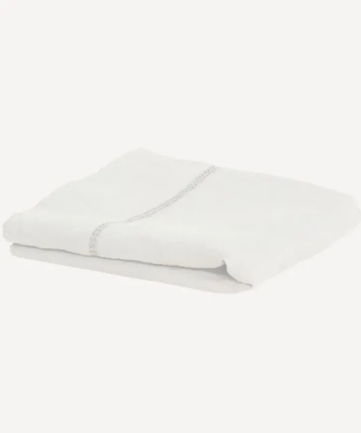 Best Emilie Linen Flat Sheet Super King Ecru Bed Linen
