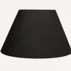 Clearance Empire Linen Shade Black 50cm Lampshades