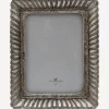 Online Fanned Rectangle Photo Frame Pewter Finish 5x7" Photoframes