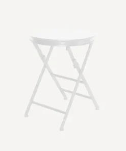 Outlet Folding Side Table Short White Tables - Coffee & Side