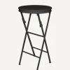 Outlet Folding Side Table Tall Black Tables - Coffee & Side