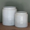 Sale Franco Rustic White Utensil Holder Large Kitchen & Dining Accessories