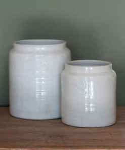 Hot Franco Rustic White Utensil Holder Small Kitchen & Dining Accessories