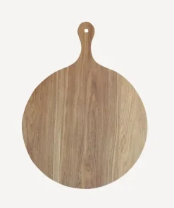 New French Oak Round Board with Handle Kitchen & Dining Accessories