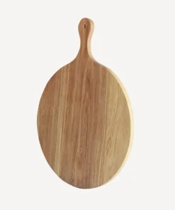 New French Oak Round Board with Handle Kitchen & Dining Accessories