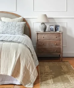 New Freya Quilt Ecru Small Bed Linen