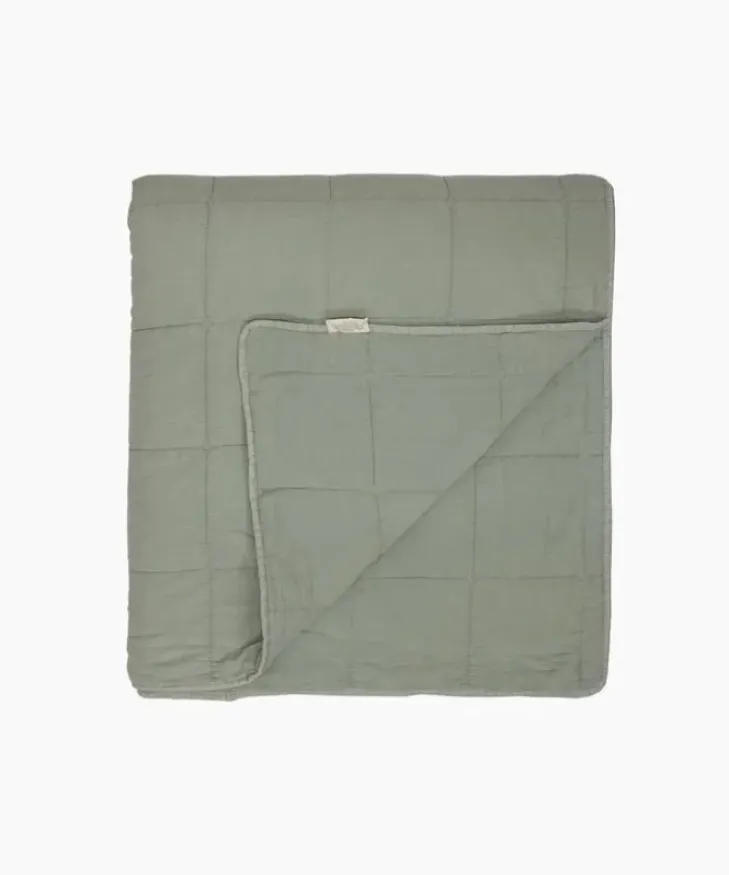 Fashion Freya Quilt Sage Large Bed Linen