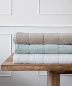New Freya Quilt Taupe Large Bed Linen
