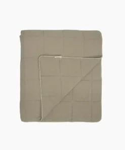New Freya Quilt Taupe Large Bed Linen
