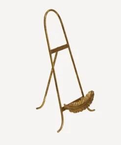 Fashion Golden Feather Plate Stand Platestands & Bookstands