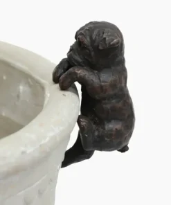 Hot Hanging French Bulldog Dark Brown (4PC) Decorative Objects