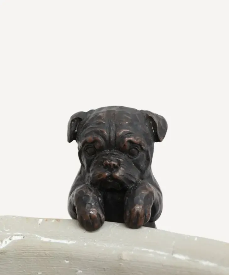 New Hanging French Bulldog Dark Brown Decorative Objects
