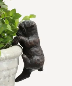 New Hanging French Bulldog Dark Brown Decorative Objects