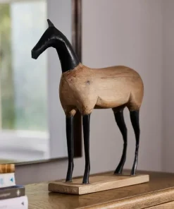 Hot Horse Décor Wood & Iron Decorative Objects