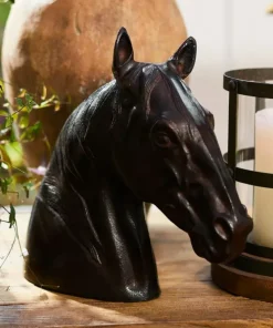 Fashion Horse Head Décor Bronze Finish Decorative Objects