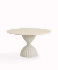 Discount Josephine Travertine Table Tables - Dining