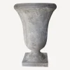 Online Large Bell Shape Urn with Base Lava Raw Grey Urns, Vases & Planters
