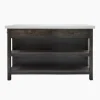 Outlet Lars Aged Black Kitchen Island Large Kitchen Islands
