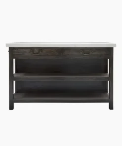 Outlet Lars Aged Black Kitchen Island Large Kitchen Islands