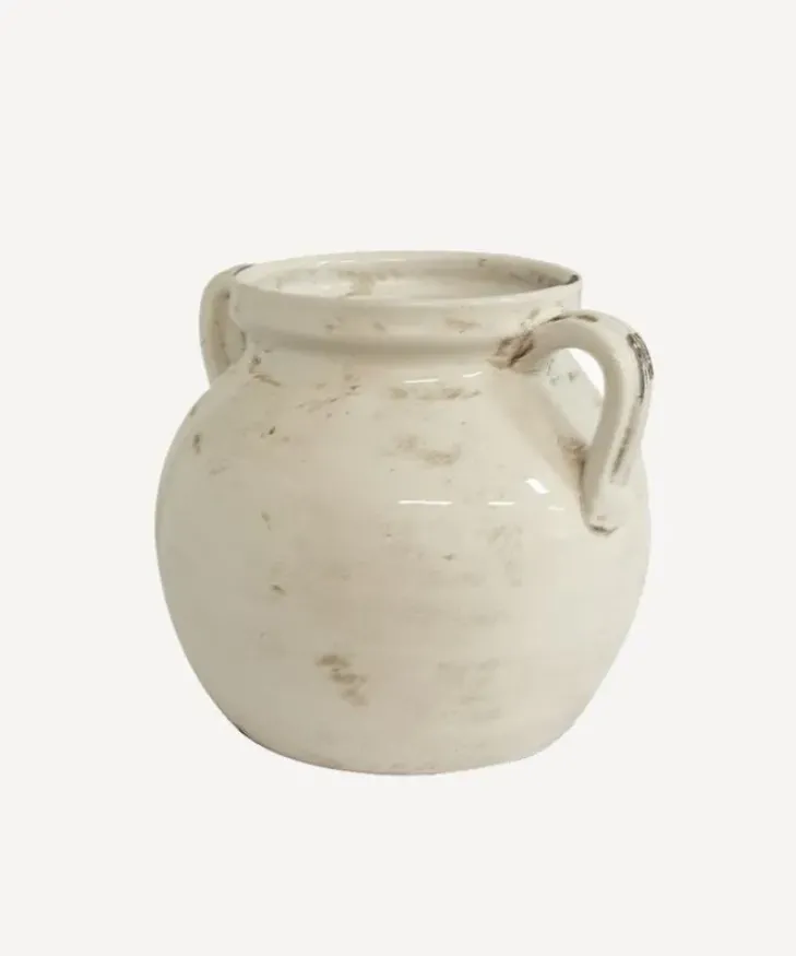 Best Luna Aged White Urn Urns, Vases & Planters