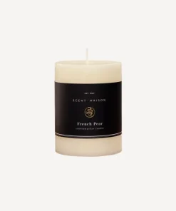 Clearance Maison Pillar Candle French Pear 3x4" Candles