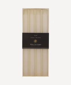 Discount Maison Taper Candle White Tea Ginger 10" (4PC) Candles