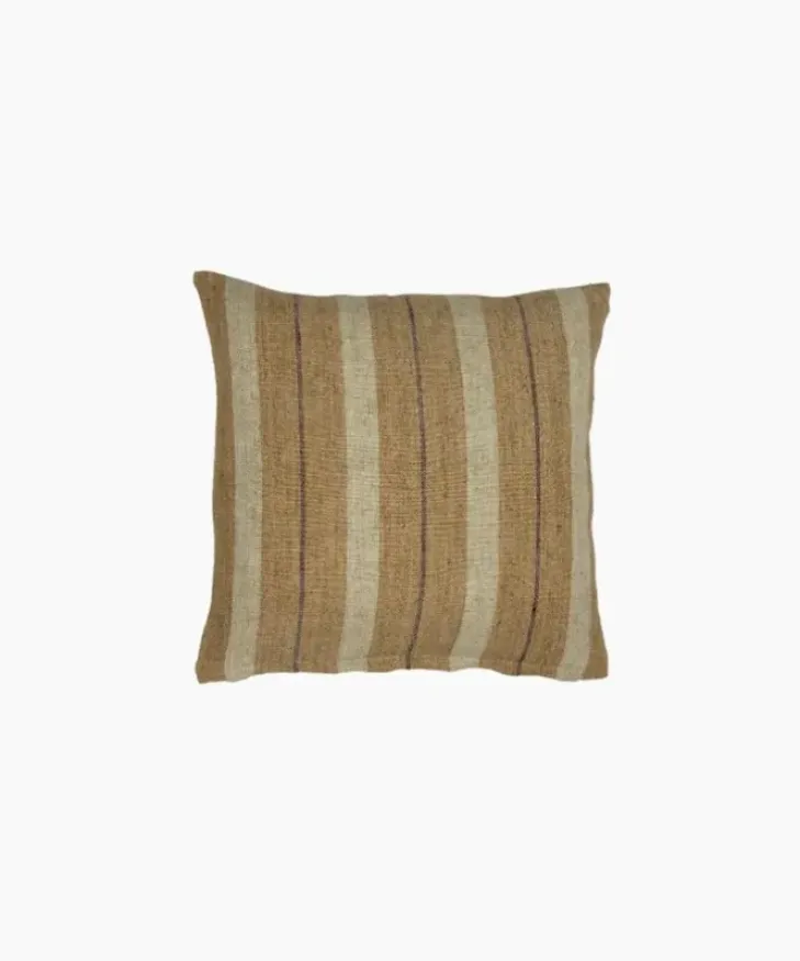 Online Marigold Linen Multi Stripe Cushion Cushions