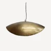 Sale Masaomi Crimped Edge Pendent Gold Small Chandeliers & Hanging Lights