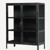 Outlet Monroe Short Glass Display Cabinet Shelving & Cabinets