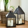 Best Newton Rustic Lantern Large Candleholders & Hurricanes