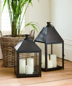 Best Newton Rustic Lantern Large Candleholders & Hurricanes