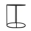 Hot Oval Couch Side Table Black Tables - Coffee & Side