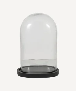 New Oval Dome Black Base Decorative Objects