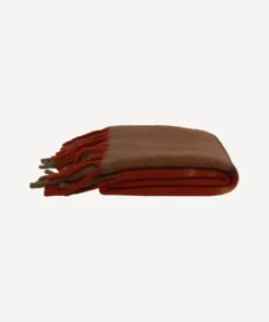 Outlet Paprika Plaid Tassel Throw Throws & Blankets