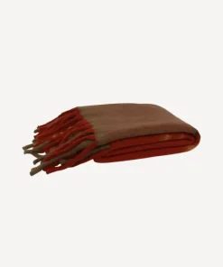 Outlet Paprika Plaid Tassel Throw Throws & Blankets