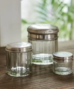 Sale Paris Glass Cannister Small Dressing Table Accessories