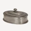 Online Pewter Oval Box Dressing Table Accessories
