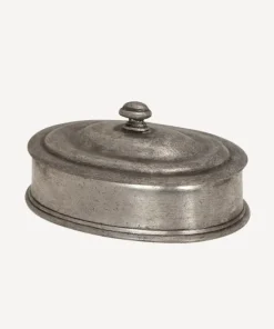 Online Pewter Oval Box Dressing Table Accessories