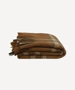 Online Plaid Brown Throw Throws & Blankets