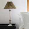 Online Pleated Linen Shade 35cmD Taupe Lampshades