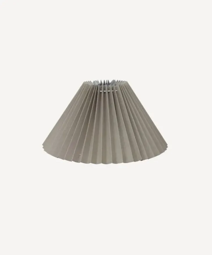 Online Pleated Linen Shade 35cmD Taupe Lampshades