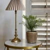 Best Pleated Linen Shade 26cmD Taupe Lampshades