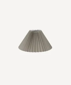 Best Pleated Linen Shade 26cmD Taupe Lampshades
